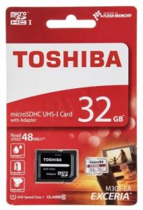 TOSHIBA micro SD M301 32GB UHS Class U1 +adapter