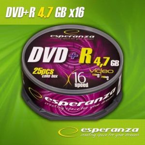 DVD+R Esperanza 4.7GB 16xSpeed (Cake 25szt)
