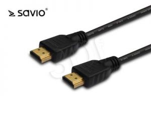 SAVIO KABEL HDMI 5M V1,4 3D HDMI A MĘSKIE - HDMI A MĘSKIE CL-08