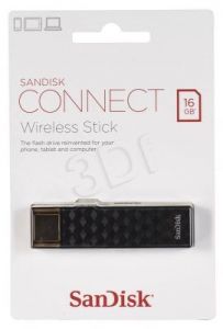 Sandisk Flashdrive Connect Wireless 16GB USB 2.0 czarny