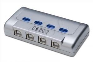 DIGITUS PRZEŁĄCZNIK USB2.0, 4XPC DO 1XURZĄDZENIE USB, PASYWNY DA-70136-1