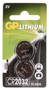 GP Bateria guzikowa CR2032 blister 2szt.