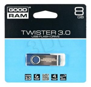 Goodram Flashdrive  TWISTER 8GB USB 3.0 Niebieski