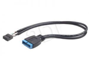 GEMBIRD KABEL PRZEDŁUŻACZ PIN HEADER USB 3.0 (19 PIN) - USB 2.0 (9 PIN), 30CM