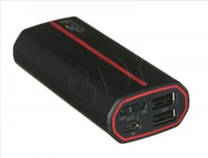 Fortron Powerbank Walk 5200mAh USB czarno-czerwony