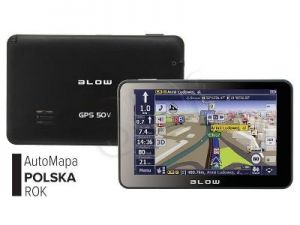 BLOW GPS50V + AUTOMAPA PL 1 ROK