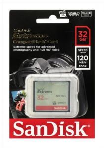 SANDISK COMPACT FLASH EXTREME 32GB 120 MB/s