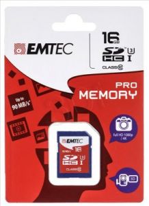 Emtec SDHC ECMSD16GHC10PR 16GB Class 10,UHS Class U3