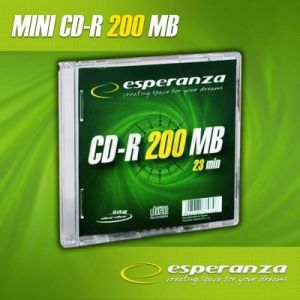 CD-R MINI DISC ESPERANZA 200MB/23min.8cm Slim 1szt.