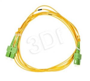 ALANTEC patchcord światłowodowy SM LSOH 3m SC/APC-SC/APC duplex 9/125 żółty