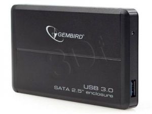 GEMBIRD OBUDOWA USB 3.0 2.5\" SATA CZARNA