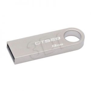 Kingston Flashdrive DataTraveler SE9 8GB USB 2.0 Srebrny
