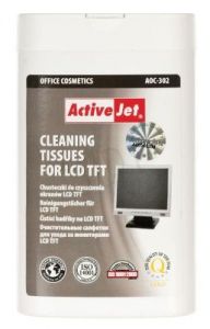 ActiveJet AOC-302 chusteczki czyszczące LCD 100 szt.