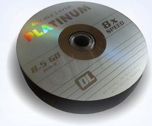 DVD+R PLATINUM 8,5GB X8 DOUBLE LAYER SHRINK 25SZT