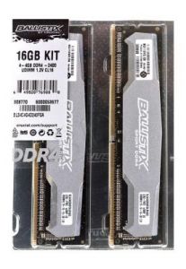 Crucial Ballistix Sport DDR4 UDIMM 16GB 2400MT/s (4x4GB) BLS4C4G4D240FSA
