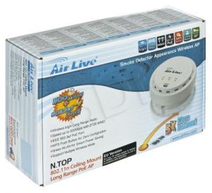 Access Point AIRLIVE N.TOP PoE 802.3af, 802.11b/g/n - 300Mbps, 27dBm, High Power (sufitowy)