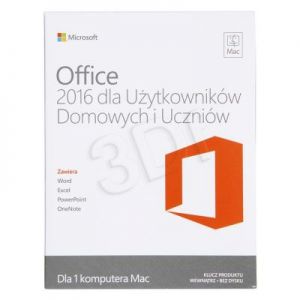 Office Mac Home Student 2016 Polish Medialess
