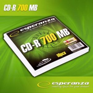 CD-R Esperanza 700MB/80MIN 52xSpeed (Koperta 10szt)