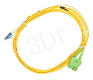 ALANTEC patchcord światłowodowy SM LSOH 3m SC/APC-LC duplex 9/125 żółty