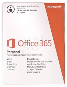 MS Office 365 Personal 32-bit/x64 Polish Subscr 1YR