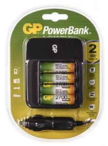 GP Ładowarka uniwersalna PB550 4xAA/AAA Akumulatory w zestawie 4x 270AAHC