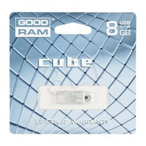 Goodram Flashdrive CUBE 8GB USB 2.0 Srebrny