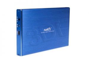 NATEC OBUDOWA USB 3.0 HDD/SSD 2.5\" RHINO ALUMINIUM SLIM LIMITED EDITION BLUE