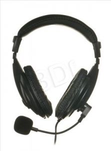 Słuchawki wokółuszne z mikrofonem 4World D00760 (Czarny)
