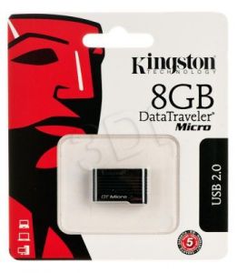 Kingston Flashdrive DataTraveler Micro 8GB USB 2.0 Czarny