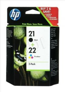 HP Tusz HP21+HP22=SD367AE, Zestaw Bk+Kolor, C9351AE+C9352AE
