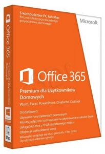MS Office 365 Home Premium 32/64bit PL Subs 1YR MLK